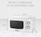 20 Liter Microwave Oven for Home Kitchen, 5 Power Settings, Defrost Function, Easy Knob Controls, Push Button Opening Door, Compact Countertop Microwave with 1 Year Warranty