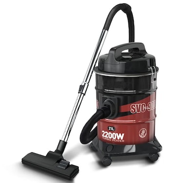 21L Drum Vacuum Cleaner with Powerful 23KPA Suction, Dust Full Indicator, Telescopic Extension Tube, Multi Surface Cleaning Vacuum Cleaner