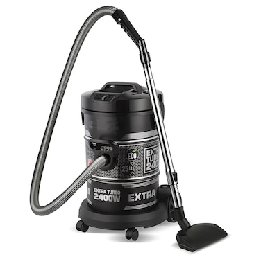 25L Drum Vacuum Cleaner 2400W with 23KPA Powerful Suction, Blow Function, Multi Stage Filtration, Low Noise Heavy Duty Vacuum Cleaner