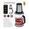 Electric Food Chopper Machine 2 Liter, 400W Meat Grinder & Vegetable Cutter with 3 Layer Stainless Steel Blades, Easy One Touch Operation