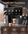 Professional Espresso Machine with Grinder, Digital Touch Screen Coffee Maker, 20 Grind Settings, Steam Wand & Dual Cup Brewing System