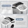 Portable Ice Maker Machine 8KG/Day Countertop Ice Maker, 2L Water Tank, Fast Ice Making with Scoop, Quiet Compact Ice Machine for Home, Kitchen, Office, Café, Bar & Parties