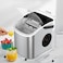 Portable Ice Maker Machine 8KG/Day Countertop Ice Maker, 2L Water Tank, Fast Ice Making with Scoop, Quiet Compact Ice Machine for Home, Kitchen, Office, Café, Bar & Parties