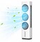 20L Portable Evaporative Air Cooler with Humidifier, 5-Speed Air Cooler Fan, Touch Control Panel, 9-Hour Timer, Oscillating Swing, 50W Energy-Efficient Quiet Cooling Fan for Bedroom, Living Room, Office & Home
