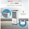 12L Portable Evaporative Air Cooler with Ionizer, 3-Speed Cooling Fan, Remote Control, Auto Swing, 7.5H Timer, Honeycomb Cooling Pads, Energy-Efficient Quiet Air Cooler for Home, Bedroom & Office – White