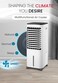 12L Portable Evaporative Air Cooler with Ionizer, 3-Speed Cooling Fan, Remote Control, Auto Swing, 7.5H Timer, Honeycomb Cooling Pads, Energy-Efficient Quiet Air Cooler for Home, Bedroom & Office – White