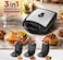 3 in 1 Sandwich Maker with Detachable Non-Stick Plates, Sandwich, Waffle &amp; Grill Maker, Removable Cooking Plates, Easy Clean Snack Maker for Breakfast, Home &amp; Kitchen