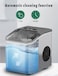 Professional Self-Cleaning Ice Maker Machine 15KG/24H, 1.5L Countertop Ice Maker, 9 Bullet Ice Cubes in 6-8 Minutes, Adjustable Ice Sizes, Smart Low Water Indicator for Kitchen, Office, RV &amp; Party Use