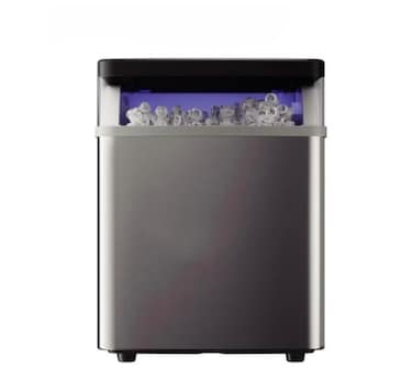 Professional Self-Cleaning Ice Maker Machine 15KG/24H, 1.5L Countertop Ice Maker, 9 Bullet Ice Cubes in 6-8 Minutes, Adjustable Ice Sizes, Smart Low Water Indicator for Kitchen, Office, RV &amp; Party Use