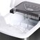 12KG/24H Heavy Duty Ice Maker Machine, Stainless Steel Countertop Ice Maker with LED Display, Removable Ice Basket, 2 Ice Cube Sizes, Fast Ice Production for Home, Office, Bar & Commercial Use