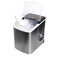 12KG/24H Heavy Duty Ice Maker Machine, Stainless Steel Countertop Ice Maker with LED Display, Removable Ice Basket, 2 Ice Cube Sizes, Fast Ice Production for Home, Office, Bar & Commercial Use