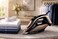 Portable Ceramic Steam Iron 400ml, Non-Stick Ceramic Coated Soleplate, Household Clothes Iron with Powerful Steam, Adjustable Temperature and Anti-Drip Design