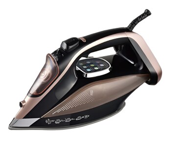 Portable Ceramic Steam Iron 400ml, Non-Stick Ceramic Coated Soleplate, Household Clothes Iron with Powerful Steam, Adjustable Temperature and Anti-Drip Design