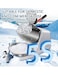 300W Double Blade Electric Ice Shaver Crusher Machine, Stainless Steel Snow Cone Maker, Fast Shaved Ice Machine for Ice Cream, Cocktails, Cold Drinks, Fruit Desserts & Seafood Display