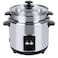Rice Cooker, Stainless Steel, 2.8 Litres, NRC280S, Tempered Glass Lid