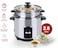 Rice Cooker, Stainless Steel, 2.8 Litres, NRC280S, Tempered Glass Lid