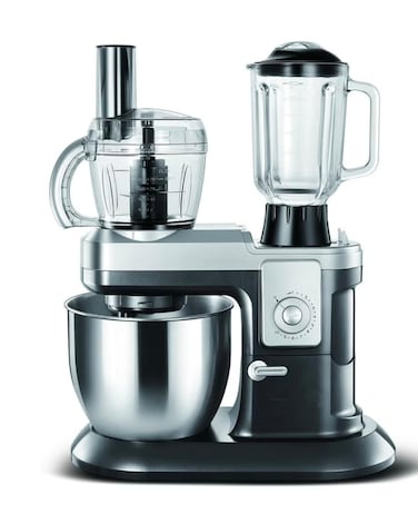 3 in 1 Multifunction Food Processor Mixer with 1.5L Blender, 0.8L Chopper &amp; 6.5L Dough Bowl &ndash; Stand Mixer for Baking Cake, Bread, Dough Kneading, Meat Grinding &amp; Food Processing