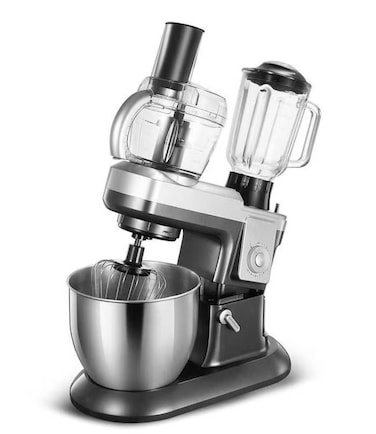 3 in 1 Stand Mixer Food Processor with 1.5L Blender, 0.8L Chopper &amp; 6.5L Bowl &ndash; Dough Kneader, Cake Mixer, Meat Grinder &amp; Multifunction Kitchen Machine