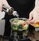 300ml Stainless Steel Glass Oil Dispenser Bottle with Measuring Scale &ndash; Leakproof Auto Flip Non-Drip Spout for Olive Oil, Vinegar, Soy Sauce &amp; Cooking Oils