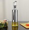300ml Stainless Steel Glass Oil Dispenser Bottle with Measuring Scale &ndash; Leakproof Auto Flip Non-Drip Spout for Olive Oil, Vinegar, Soy Sauce &amp; Cooking Oils