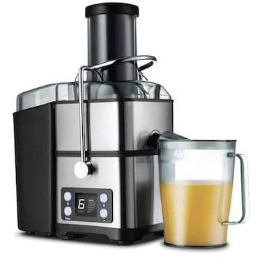 Professional Heavy Duty Digital Juicer Machine with 6 Speeds &amp; Self-Cleaning Function &ndash; Wide Mouth Stainless Steel Juice Extractor with Juice &amp; Pulp Separation, Safety Lock for Celery, Carrot, Pomegranate &amp; Citrus Fruits