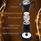 300ml Electric Moka Pot Coffee Maker – Durable Large Capacity Espresso Maker, Portable Italian Style Coffee Brewer for Home and Office, Black