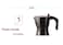 300ml Electric Moka Pot Coffee Maker – Durable Large Capacity Espresso Maker, Portable Italian Style Coffee Brewer for Home and Office, Black