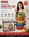 5 Piece Non-Stick Cook Pot Set 18/20/22/24/26cm with Glass Lid, Heavy-Duty Durable Saucepan Set for All Stovetops, Available in 5 Colors
