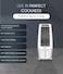 Portable 60L Air Cooler with Remote &ndash; 220W High Airflow Evaporative Cooler, Touch Control, LED Display, Auto Swing, 3 Speeds, Sleep &amp; Nature Modes, White