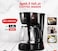 Electric Coffee Maker 1.6L 900W, Drip Coffee Machine with Glass Carafe, One-Touch Filter Coffee Brewer, Large Capacity Coffee Maker for Home, Office &amp; Kitchen