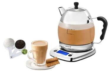 Electric Karak Tea Maker, 1.8L Tea Machine with Digital Display, Keep Warm Function, Automatic Tea Brewer for Karak, Chai, Black & Herbal Tea