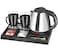 Hotel Welcome Tray Set with 1.5L Electric Kettle, Stainless Steel Tea &amp; Coffee Kettle, 2 Ceramic Cups, Organizer Base, Auto Shut-Off &amp; Boil-Dry Protection