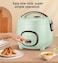 Electric Rice Cooker 1.8L Non-Stick Mini Rice Cooker, Portable Small Rice Cooker for Rice, Porridge & Steaming, One-Touch Cooking, Keep Warm Function, Compact Cooker for Home, Dorm & Office