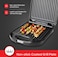 Electric 4 Slice Grill Maker with Non-Stick Plates, Adjustable Temperature Control, Power Indicator, Sandwich Press for Panini, Toast, Grilled Sandwiches &amp; Breakfast Snacks
