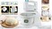2L Electric Hand &amp; Stand Mixer, 2-in-1 Stand Mixer with Mixing Bowl, 5 Speed Kitchen Mixer, Dough Hooks &amp; Beaters, Compact Baking Mixer for Cake, Cream, Eggs &amp; Dough, White