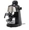 1000W Manual Espresso Coffee Machine, 3.5 Bar Espresso Maker with Steam Wand, Portafilter, Temperature Gauge, 2-4 Cup Coffee Maker, Compatible with ESE Pods, Black