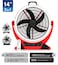 Rechargeable Box Fan 14 Inch with LED Ring Tube Light, AC/DC Portable Fan, 7000mAh Battery, 5 Speed, Remote Control, USB Charging, Timer, Oscillation, Emergency Fan