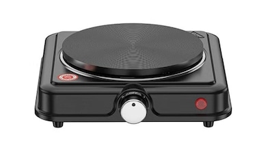 Orixa Electric Hot Plate Single Burner, 1500W Portable Electric Stove with Adjustable Thermostat, Countertop Cooking Burner for Home Kitchen, Dorm, Office &amp; Travel