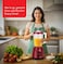 3 in 1 Blender & Mill 400W, 1.6L Blender with 600ml Chopper & Dry Grinder, Stainless Steel Blades, 2 Speed Control with Pulse, Multi-Function Food Processor for Smoothies, Spices & Coffee