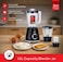3 in 1 Blender & Mill 400W, 1.6L Blender with 600ml Chopper & Dry Grinder, Stainless Steel Blades, 2 Speed Control with Pulse, Multi-Function Food Processor for Smoothies, Spices & Coffee