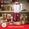 3 in 1 Blender & Mill 400W, 1.6L Blender with 600ml Chopper & Dry Grinder, Stainless Steel Blades, 2 Speed Control with Pulse, Multi-Function Food Processor for Smoothies, Spices & Coffee