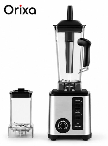 2 in 1 Heavy Duty Commercial Blender, 2.5L Blender with 800ml Grinder Jar, Professional Ice Crusher, 15 Speed Settings, High Power Smoothie &amp; Juice Maker for Restaurant, Caf&eacute; &amp; Home