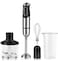 Hand Blender 5-Speed Adjustable with Turbo Function, Immersion Stick Blender Set with Whisk, 500ml Chopper & 700ml Measuring Cup for Smoothies, Soups, Baby Food & Purees