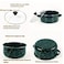 10 Piece Non-Stick Cooking Pot Set with Glass Lids, 16cm/18cm/20cm/22cm/24cm Casserole Cookware Set, Heavy-Duty Aluminum Pots, Induction Compatible, Kitchen Cookware