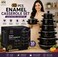 Non-Stick Casserole Pot Set 10 Pieces, Heavy-Duty Cookware with Glass Lids, 16-24cm Cooking Pots, Compatible with All Stove Types
