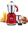 3 Jar Heavy Duty Mixer Grinder Made in India – Powerful Electric Kitchen Blender, 1.5L Blender Jar, 1.5L Stainless Steel Grinder, 0.5L Chutney Jar, 3 Speed Settings, Pulse Function, Chrome Knobs
