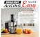 4 in 1 Digital Juicer Extractor Machine   Powerful Heavy Duty Fruit & Vegetable Juicer with 6 Speeds, Self Cleaning System & Safety Lock   Stainless Steel Wide Mouth Juice Maker