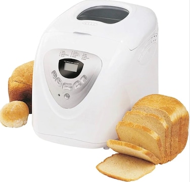 Automatic Bread Maker Machine 600W   Bread, Cake & Croissant Maker with LCD Display   12/19 Programs, Dough Kneading, Jam Function, Loaf Size & Crust Color Control   Non Stick Baking Pan with 15 Hour Timer