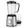 2 in 1 Blender Grinder 1.8L, High Power Kitchen Blender with Coffee & Spice Grinder, Stainless Steel Blades, Multi-Speed Smoothie Maker, Dry & Wet Grinding for Masala, Nuts, Herbs & Shakes