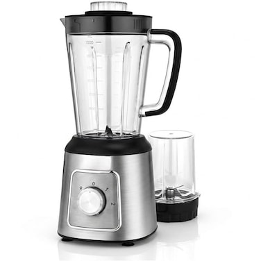 2 in 1 Blender and Grinder 1.8L High Speed Mixer Blender, Coffee Grinder, Spice Grinder, Masala Grinder with Stainless Steel Blade, Multipurpose Food Blender for Juice, Smoothies & Dry Grinding